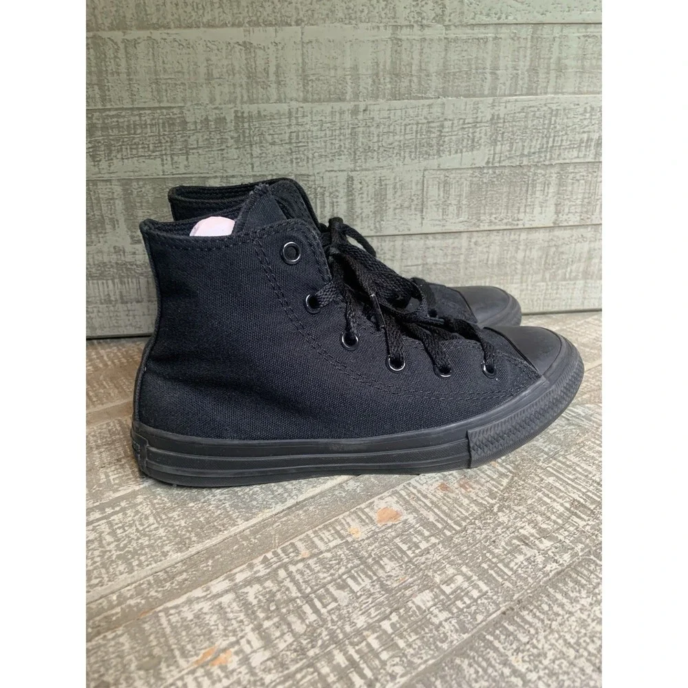 Converse All Star Black High-Tops Kids Sneakers Shoes Size 1 Youth Kicks